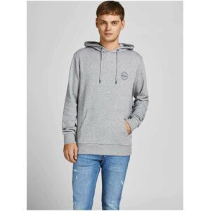 Šedá mikina s kapucí Jack & Jones Shark