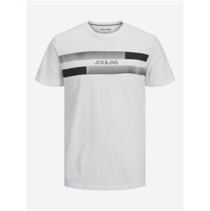 Bílé tričko Jack & Jones New Adam