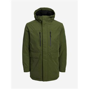 Khaki parka s kapucí Jack & Jones Bach