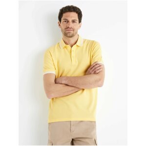 Žluté pánské polo tričko Celio Beline