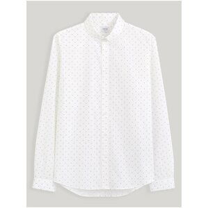 Bílá pánská vzorovaná košile Celio Caop