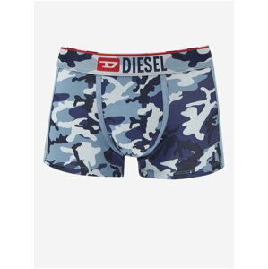 Modré pánské maskáčové boxerky Diesel Damien