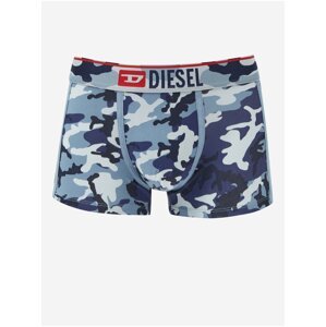 Modré pánské maskáčové boxerky Diesel Damien