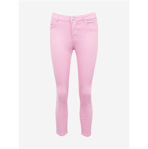 Růžové zkrácené slim fit džíny ORSAY