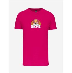 Tmavě růžové holčičí tričko Fusakle Patrol Skye