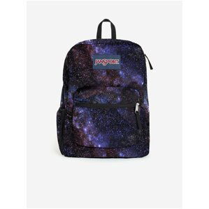 Fialovo-černý vzorovaný batoh Jansport Cross Town