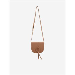 Hnědá crossbody kabelka Pieces Naomi