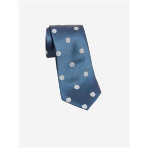 Modrá pánská puntíkovaná kravata Marks & Spencer