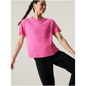 Růžové dámské zkrácené tričko Marks & Spencer