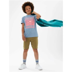 Tričko z čisté bavlny s nápisem „Game Changer“ (6–16 let) Marks & Spencer modrá