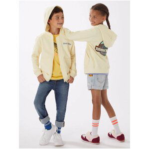 Mikina Jurský svět™ s kapucí (6–16 let) Marks & Spencer bílá