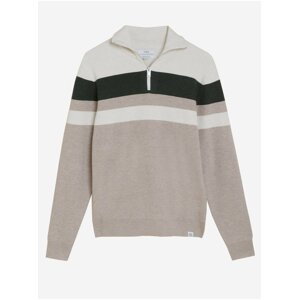 Béžovo-hnědý pánský svetr Marks & Spencer