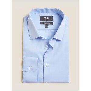 Světle modrá pánská slim fit košile Marks & Spencer