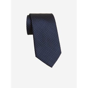 Tmavě modrá pánská vzorovaná kravata Marks & Spencer