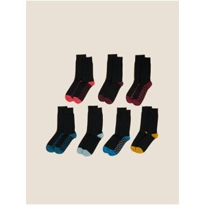 Sada sedmi párů černých pánských ponožek s technologií Cool & Fresh™ Marks & Spencer
