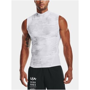 Tílko Under Armour UA HG IsoChll Cmp Mck Prt SL-WHT