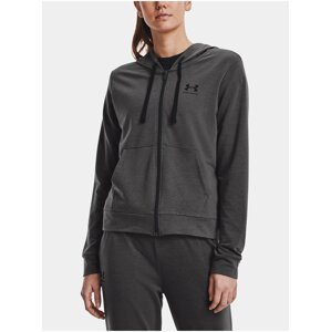 Mikina Under Armour Rival Terry FZ Hoodie-GRY