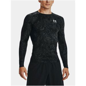 Tričko Under Armour UA HG Armour Comp Print LS-BLK