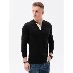 Černé pánské tričko Ombre Clothing L133