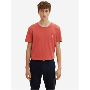 Červené pánské basic tričko Tom Tailor Denim