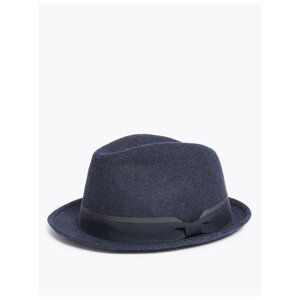 Modrý vlněný klobouk Marks & Spencer