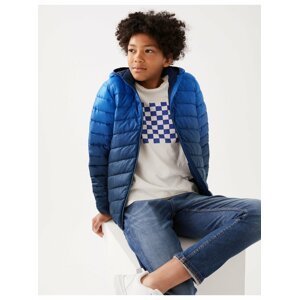 Lehká zateplená ombré bunda s technologií Stormwear™ (6–16 let) Marks & Spencer modrá