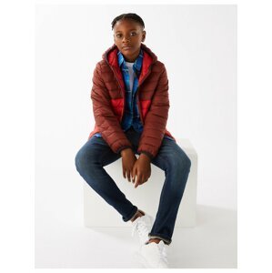 Lehká zateplená bunda (6–16 let) Marks & Spencer červená