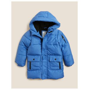 Modrý klučičí zateplený kabát Marks & Spencer