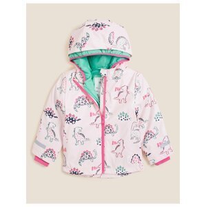 Kabát proti dešti s dinosaury a technologií Stormwear™ 3 v 1 (2–7 let) Marks & Spencer růžová
