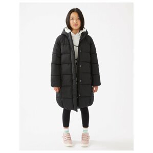 Černý holčičí zateplený kabát s technologií Stormwear™ Marks & Spencer