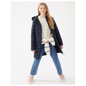 Tmavě modrý holčičí lehký kabát s technologií Stormwear™ Marks & Spencer