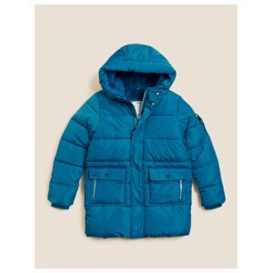 Modrý dětský zateplený kabát s technologií Stormwear™ Marks & Spencer