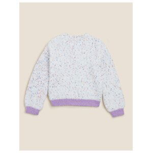 Pletený svetr (6-16 let) Marks & Spencer smetanová