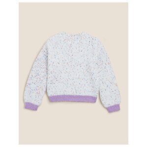 Pletený svetr (6-16 let) Marks & Spencer smetanová