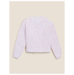 Pletený svetr (6-16 let) Marks & Spencer růžová