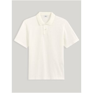 Bílé pánské basic polo tričko Celio Cesunny