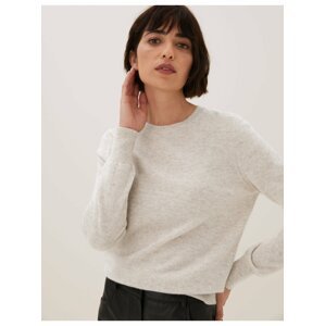 Béžový dámský kašmírový svetr Marks & Spencer