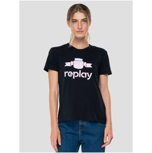 Černé dámské tričko Replay
