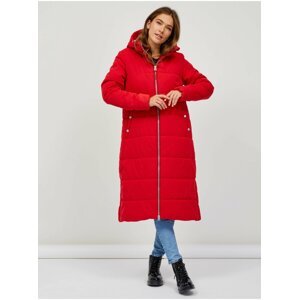 Červený dámský prošívaný kabát SAM 73 Uzochi