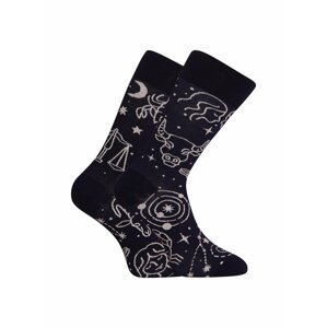 Černé unisex vzorované veselé ponožky Dedoles Zvěrokruh