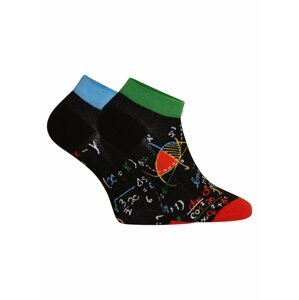 Černé unisex veselé ponožky Dedoles Matematika