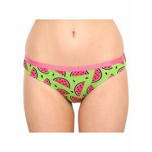 Růžovo-zelené dámské veselé kalhotky Dedoles Šťavnatý meloun