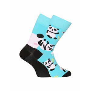Tyrkysové unisex veselé ponožky Dedoles Panda