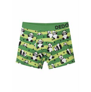 Zelené veselé chlapecké boxerky Dedoles Pandy a pásky