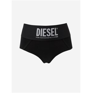 Černé dámské kalhotky s vysokým pasem Diesel
