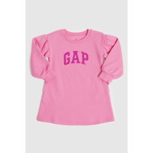 Růžové holčičí šaty s logem GAP