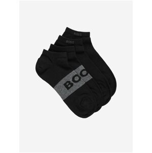 Sada dvou párů pánských ponožek v černé barvě HUGO BOSS