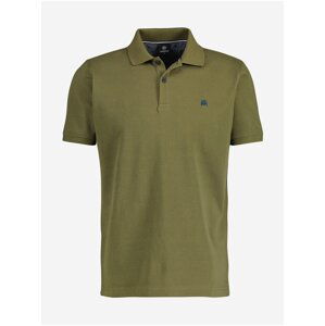 Khaki pánské basic polo tričko LERROS