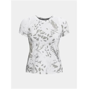 Bílé dámské vzorované tričko Under Armour Iso-Chill 200 Print SS