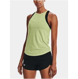 Světle zelené dámské tílko Under Armour UA Streaker Jacquard Tank